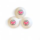 Kit com 3 Bolinhas Tênis de Mesa Ping Pong Butterfly Aprovado ITTF