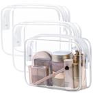 Kit com 3 Bolsas de Higiene PACKISM Transparentes - Aprovada pela TSA