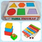 Kit Com 3 Brinquedos Primeira Infância Coordenação Motora Kit Com 3 Brinquedos Primeira Infância Coordenação Motora