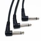 KIT com 3 Cabos para pedal 25cm P10L x P10L MXT Guitarra Violão.