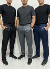 Kit Com 3 Calça Chimpa Masculina Com Bolsos e Cordão