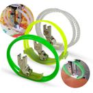 Kit com 3 calcadores de teflon rodizio com correia deslizante para couro reta industrial