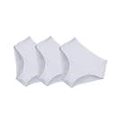 Kit com 3 Calças Clássica DeMillus 57850/57851 Microfibra - Brancas