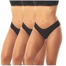 Kit com 3 Calcinhas Absorvente/Menstrual Lucitex 6479 Fluxo Médio