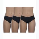 Kit com 3 Calcinhas Boneca BR Lingerie 1149 Preto Kit com 3 Calcinhas Boneca BR Lingerie 1149 Preto