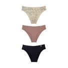 Kit com 3 Calcinhas Tanga Biquini Microfibra DelRio Adulto