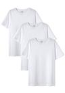 Kit Com 3 Camisetas Básica Infantil Unissex Manga Curta Slim