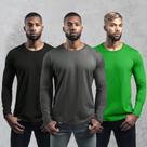 Kit com 3 Camisetas com Proteção Solar UV50+ Masculinas Tecido Gelado
