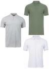 Kit com 3 Camisetas Gola Polo Masculina Lisa Kit com 3 Camisetas Gola Polo Masculina Lisa