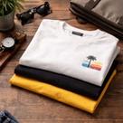 Kit com 3 Camisetas Multimarcas Estampas e Cores Sortidas Algodão Premium 30.1
