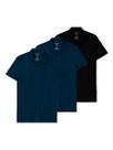 Kit com 3 Camisetas Polo Masculina Malwee 1000004430