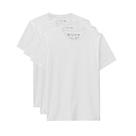 Kit Com 3 Camisetas Preto, Branco, Cinza Algodão Básica Lisa