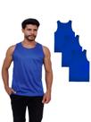 Kit Com 3 Camisetas Regatas Masculina 100% Poliéster Kit Com 3 Camisetas Regatas Masculina 100% Poliéster
