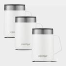 Kit com 3 Canecas Térmicas Street Branca Contigo 414ml Kit com 3 Canecas Térmicas Street Branca Contigo 414ml