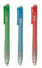 Kit com 3 Canetas Borracha Várias Cores Sortidas Apaga Desenhos