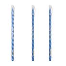 Kit com 3 Canetas Esferográficas Wow Fun Azul 0.7mm Jocar Office Escrita Suave, Design Espiral