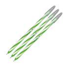 Kit com 3 Canetas Gel Spiro Ponta 0.7mm Verde CiS Vibrante Escolar Cor Aluno Desenho Anotações