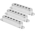 Kit com 3 Capa Captador Single G352 CROMADA guitarra Strato
