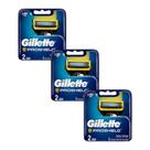 Kit com 3 Cargas Gillette Aparelho de Barbear Fusion Proshield c/2