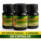 Kit com 3 Cipó Tarzan 10 Cápsulas Suplemento Alimentar