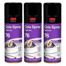 Kit com 3 Cola Adesivo SPRAY Tapeceiro 76 3M Kit com 3 Cola Adesivo SPRAY Tapeceiro 76 3M