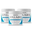 Kit com 3 Collagen Drink 250g Bevinutri Blue Ocean