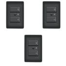 Kit com 3 Controlador ou Variador de Velocidade para Ventilador Bivolt Habitat Black - Fame Kit com 3 Controlador ou Variador de Velocidade para Ventilador Bivolt Habitat Black - Fame