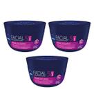 Kit com 3 Creme Facial Cuidados Noturno 5 em 1 100g Nívea