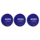 Kit com 3 Creme Nivea Pele Ressecada Lata Azul 56g - Nívea