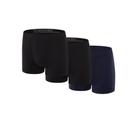 Kit com 3 Cueca Boxer Microfibra Trifil CE4620/4620 - Preto/Preto/Marinho