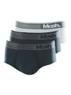 Kit com 3 Cueca Slip Mash 713.02 Colorido
