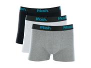 Kit Com 3 Cuecas Boxer Algodão Elastano Mash 110.16 Kit Com 3 Cuecas Boxer Algodão Elastano Mash 110.16