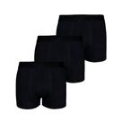Kit com 3 Cuecas Boxer Box Try Basics Algodão Cotton Lisa Básica Casual Moda Masculina