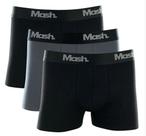 Kit com 3 Cuecas Boxer Cotton Algodão Mash - Ref. 110.16