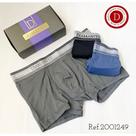 Kit Com 3 Cuecas Boxer Longa ,de microfibra - Diamantes Lingerie