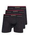 Kit com 3 Cuecas Boxer Lupo 17800-001 Plus Size