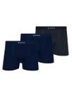 Kit com 3 Cuecas Boxer Lupo 661-001 Colorido