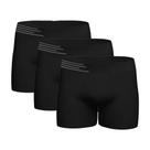 Kit Com 3 Cuecas Boxer Microfibra Up Underwear 436 Sortido