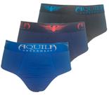 Kit Com 3 Cuecas Masculina Plus Size Slip Microfibra