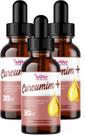 Kit Com 3 Curc+ e Colágeno Tipo II em Gotas 30ml Nataly