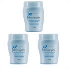 Kit Com 3 Dermopés Creme de Tratamento dos Pés Hidrata e Restaura Ressecamento Calos Asperezas Abelha Rainha 130g