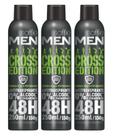 Kit com 3 Desodorante Antitranspirante Soffie Men Cross Edition Aerosol