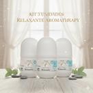 KIT com 3 Desodorante Natural Vegano, sem Alumínio, antialérgico, Via Aroma RELAXANTE, com óleos essenciais na fórmula