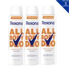 Kit Com 3 Desodorantes Corporais Rexona Feminino 150ml