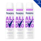 Kit Com 3 Desodorantes Corporais Rexona Feminino 150ml