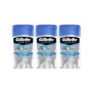 Kit com 3 Desodorantes Gillette Antitranspirante Clear Gel Cool Wave 45g Kit com 3 Desodorantes Gillette Antitranspirante Clear Gel Cool Wave 45g