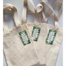 Kit com 3 ecobags Sacola Ecológica 20x30cm Lisa 100% Algodão