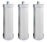 Kit Com 3 Elementos Filtrantes Lisos 9 3/4" Com Rosca