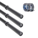 Kit com 3 Fat Bar 1,80m Flexbe Fitness