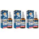 Kit Com 3 FERRIX - Suplemento de Ferro em Gotas Kids 30ml Flora Nativa do Brasil